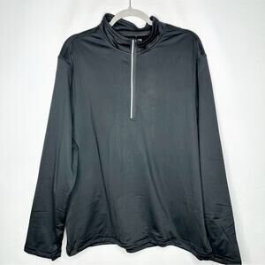 TRUE RELIGION Men's Black 1/4 Zip Pullover NWT in XL